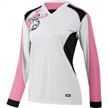 Louis Garneau Evo Jersey 2 - Long-Sleeve - Women's White/Pink, M