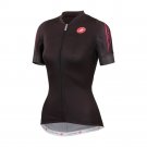 Castelli Certezza Full Zip Cycling Jersey Women's Size Large Black/Pink NEW