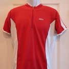 Louis Garneau Men's Light Weight Cycling Jersey Red/White Medium Tri NEW