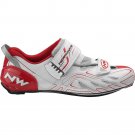 Northwave Tribute Men's Road Cycling Shoe White/Red/Silver Sz: 41 New