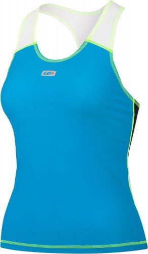 Louis Garneau Women's Comp Tank White/Aqua Medium New