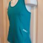2XU Women's Running Tank Blue Small Tri NEW