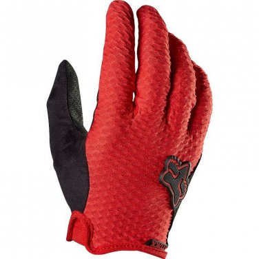 Fox Head Attack Full Finger Mountain Bike Cycling Gloves Red Size XL New