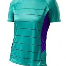 Specialized Women's Andorra Comp Cycling Jersey Emerald Green/Indigo Medium New