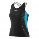 Louis Garneau Blue Womens Comp Tank Top Cycling Triathlon Size M New