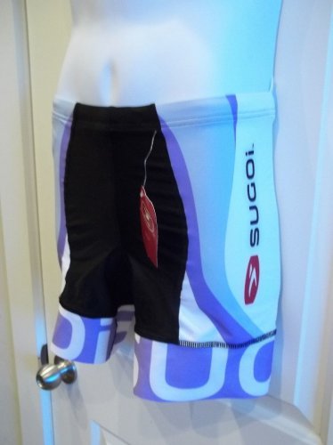 New Sugoi Womens RS Tri Short Medium Black/White/Purple Cycling