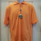 New Bollé Golf Tech Piqué Men's Polo Shirt Small Orange