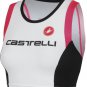 Castelli Women's Free Donna Singlet White/Pink Cycling Tri NEW