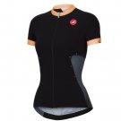 Castelli Gustosa Jersey FZ Womens Small Black/Orange Cycling Jersey New