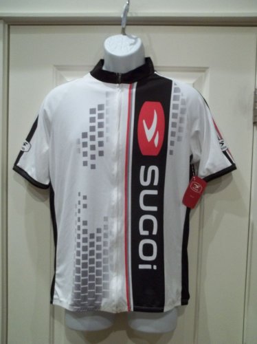 New Sugoi Womens Evolution Jersey White/Red/Black XL Cycling