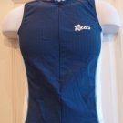 Louis Garneau Woman's Sleeveless Tri Top Blue/White Medium Run Cycling NEW