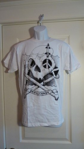 Skullcandy Sonar T-Shirt White Medium NEW