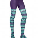 Smartwool Girl's Funky Fairisle Tight Purple/Grape Medium NEW