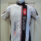 New Sugoi Womens RS Jersey Medium White/Black/Red Cycling