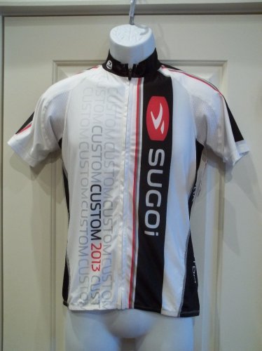 New Sugoi Womens RS Jersey Medium White/Black/Red Cycling