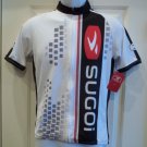 New Sugoi Womens Evolution Jersey White/Red/Black Medium Cycling