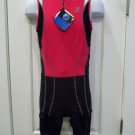 New CEP Mens Compression Skinsuit Triathlon Size 4 Red