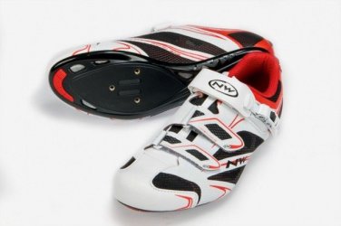 Northwave Sonic SRS Road Cycling Shoe White/Red Size 45 New