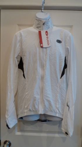 Sugoi Men's White RS Jacket Large Cycling Tri  Mtb