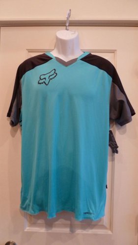 Fox Racing Men's Attack Jersey Light Blue Large MTB Downhill Trail