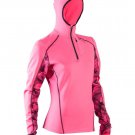 Sugoi Linear Speedster Long Sleeve Running/Fitness Shirt Super Pink Medium NEW