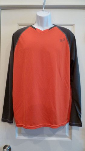 Fox Racing Men's Indicator L/S Jersey Orange Large MTB Downhill Trail