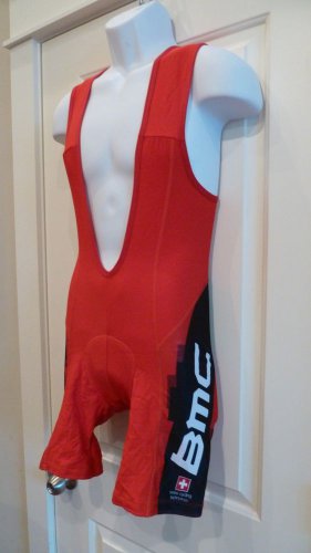 BMC Pro Cycling Team Men's Hincapie Sportswear Thermal Bib Shorts Red Small