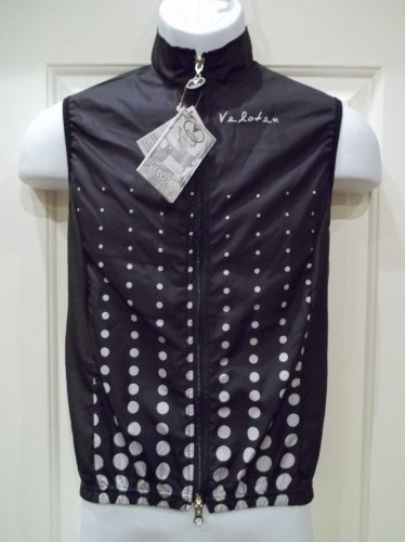 New Velotex Womens Windjammer DraftX Vest Medium Black Cycling