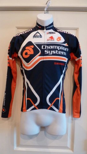Official Champion System Pro Cycling Team Men's Tech L/S Jersey Race Cut XS
