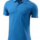 Specialized Utility Polo Cycling Shirt Neon Blue HeatherMens Medium New
