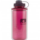 Nathan Double Shot  Double Wall Water Bottle 24 oz Clear Pink NEW