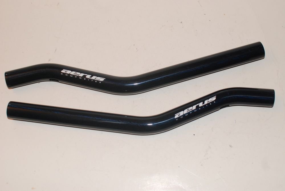 NEW Aerus Carbon Aero Bar Extensions 24mm Blue Competition Triad