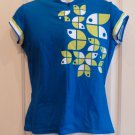 Sugoi Women's Blue Provence Jersey Medium Cycling Tri Mtb