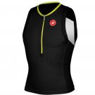 Castelli Free Tri Top Mens Large Black/Yellow Fluo
