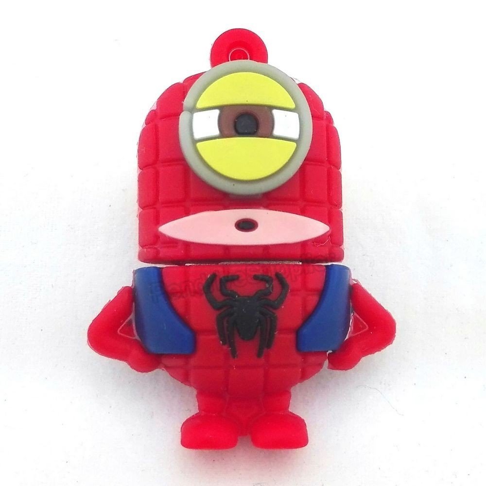 16GB Pendrive Spiderman Minions USB Flash drive Memory Thumb Stick lA147
