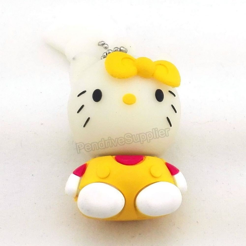 16GB Yellow Pendrive Hellokitty Sitting USB Flash drive Memory Thumb Stick lA216