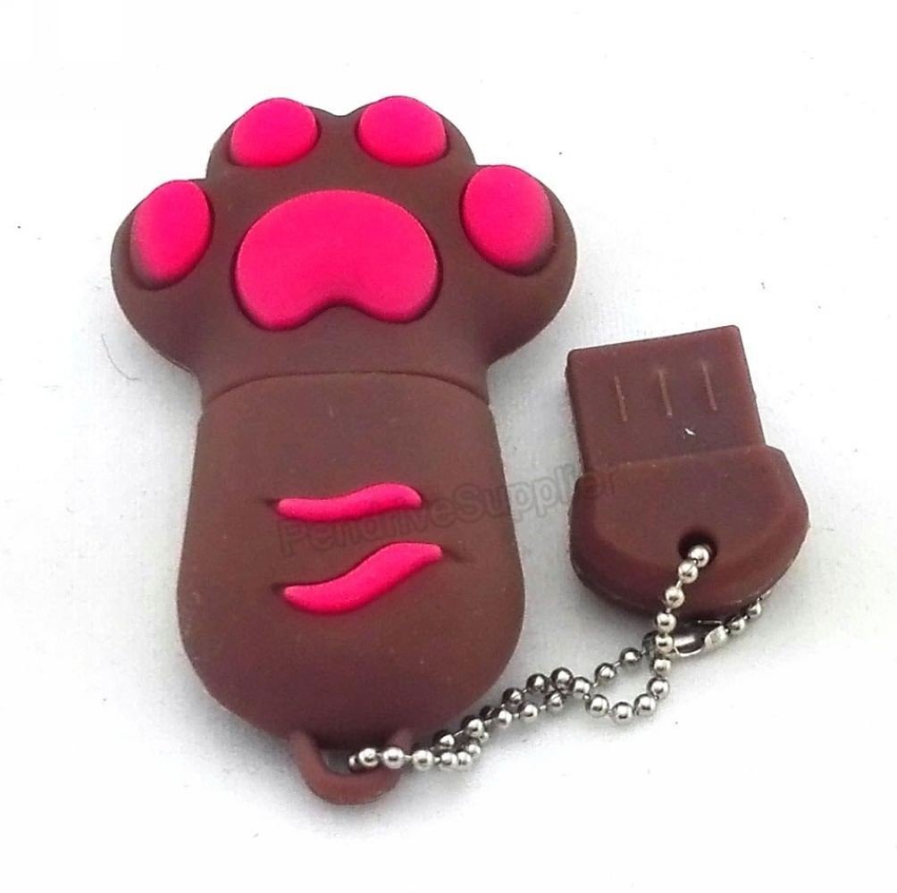 16GB Brown Pendrive Catlike Bear Paw USB Flash drive Memory Thumb Stick lA437