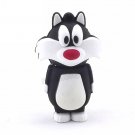 16GB Black Pendrive Sylvester Cat Cartoon USB Flash drive Memory Thumb Stick lA548