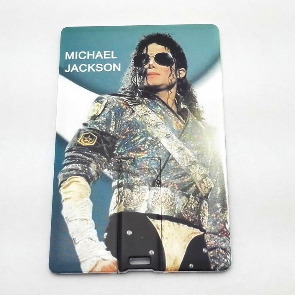 16GB Pendrive POP MICHAEL JACKSON Bank Card Design USB Flash drive Memory Thumb Stick lK014