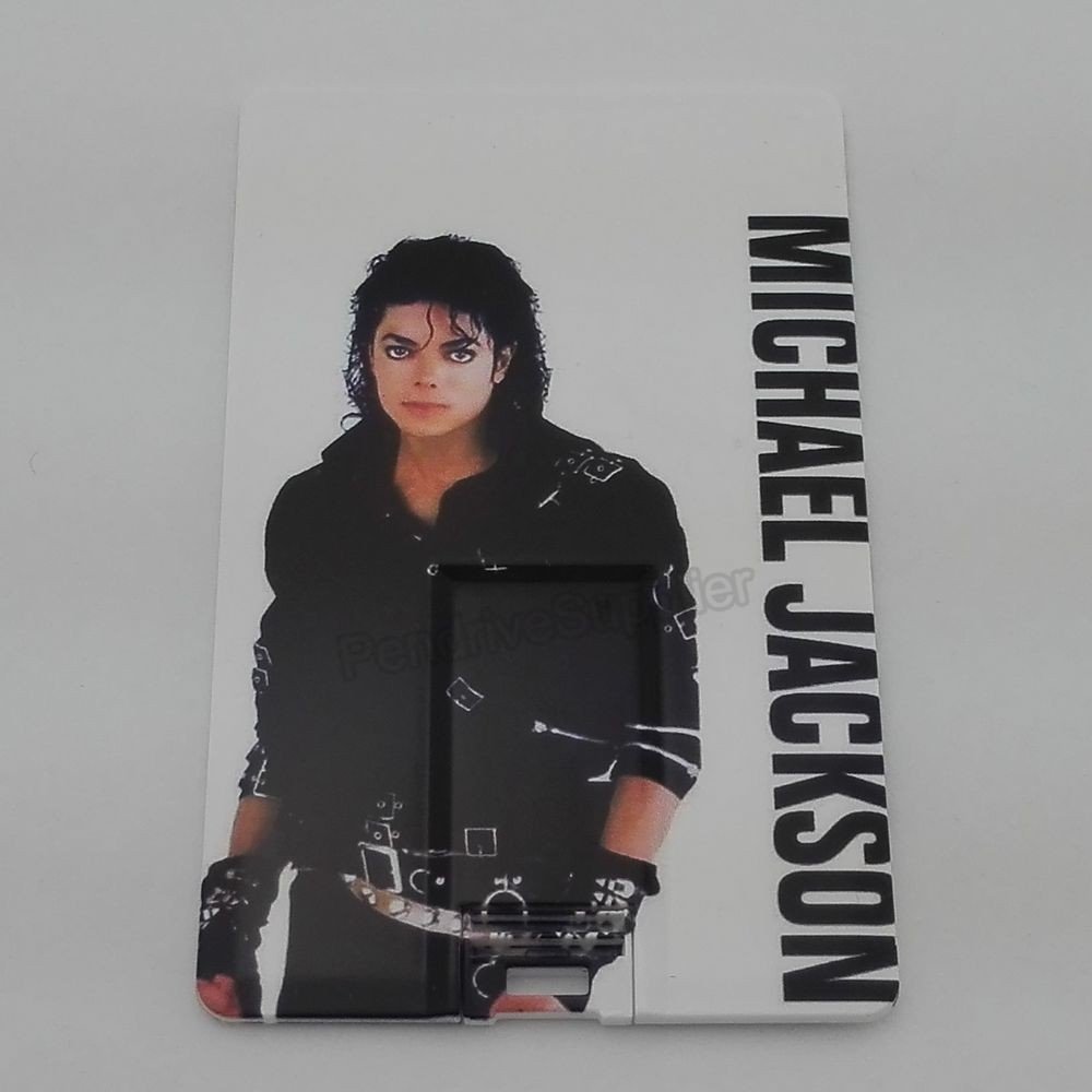 16GB Pendrive Rock Star MICHAEL JACKSON Bank Card Design USB Flash drive Memory Thumb Stick lK015