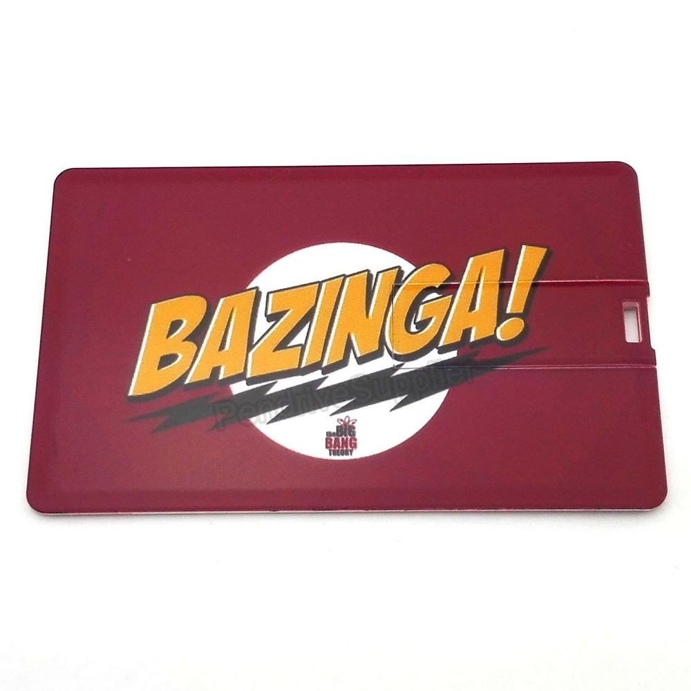 16GB Pendrive Red Bazinga Big Bang Theory Bank Card USB Flash drive Memory Thumb Stick lK027