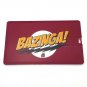 16GB Pendrive Red Bazinga Big Bang Theory Bank Card USB Flash drive Memory Thumb Stick lK027