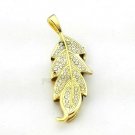 16GB Gold Pendrive Leaf Crystal USB Flash drive Memory Thumb Stick lM042