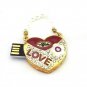 16GB Pendrive Love Heart U Disk Crystal USB Flash drive Memory Thumb Stick lM130
