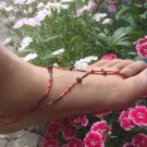 Garnet Barefoot Thong Sandal - Belly Dancing, Holiday, Beach, Bridesmaid Gift