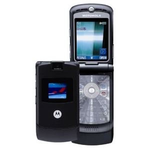 MOTOROLA V3 BLACK RAZR RAZOR CELL PHONE UNLOCKED New