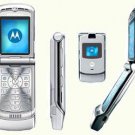 UNLOCKED MOTOROLA V3 Silver RAZR RAZOR GSM PHONE New