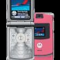NEW MOTOROLA SATIN PINK V3 RAZR UNLOCKED CELL PHONE