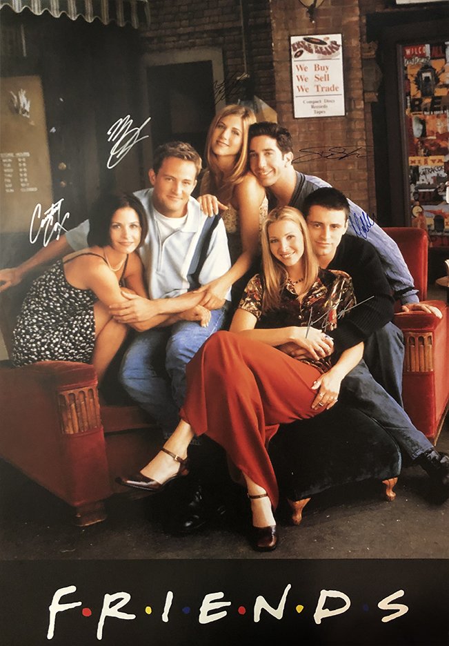 Friends Signed Movie Poster