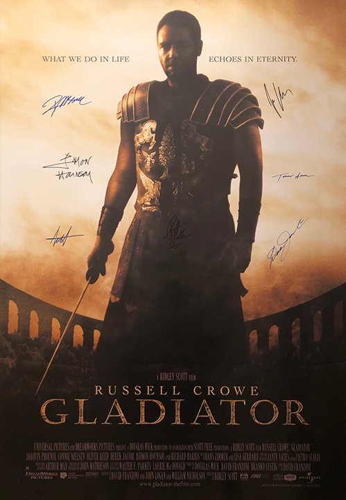 Gladiator Signed Movie Poster
